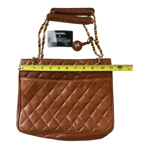 CHANEL Authentic Matelasse Chain Quilted Vintage Shoulder Bag Brown - Picture 5 of 16
